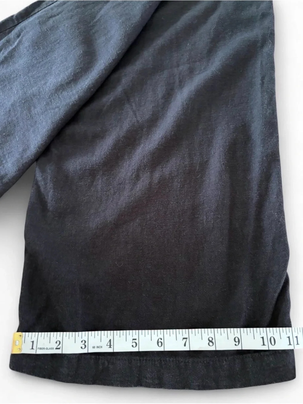 Wide leg linen blend pants by H&M black womens size medium/6 29” inseam
